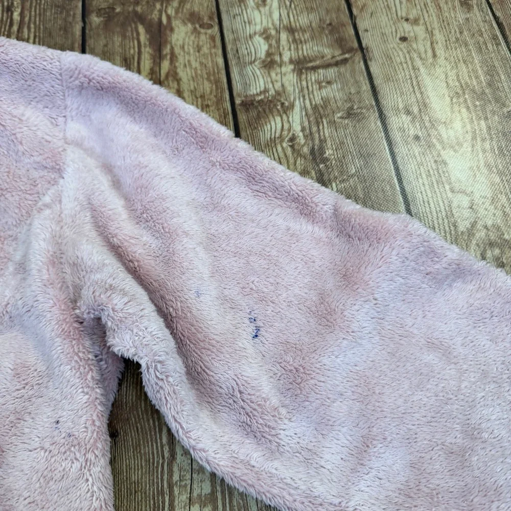 The North Face Osito Fleece Jacket Girls Large Pink Full Zip Fuzzy Soft